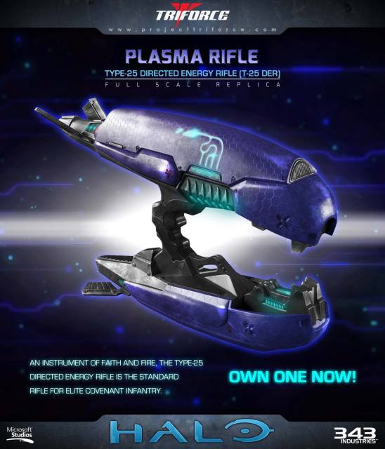 Project Triforce Producing Life Sized Plasma Rifle Replicas | Podtacular